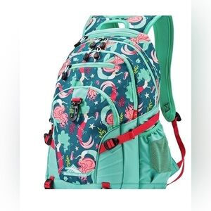 High Sierra Teal and Pink Backpack